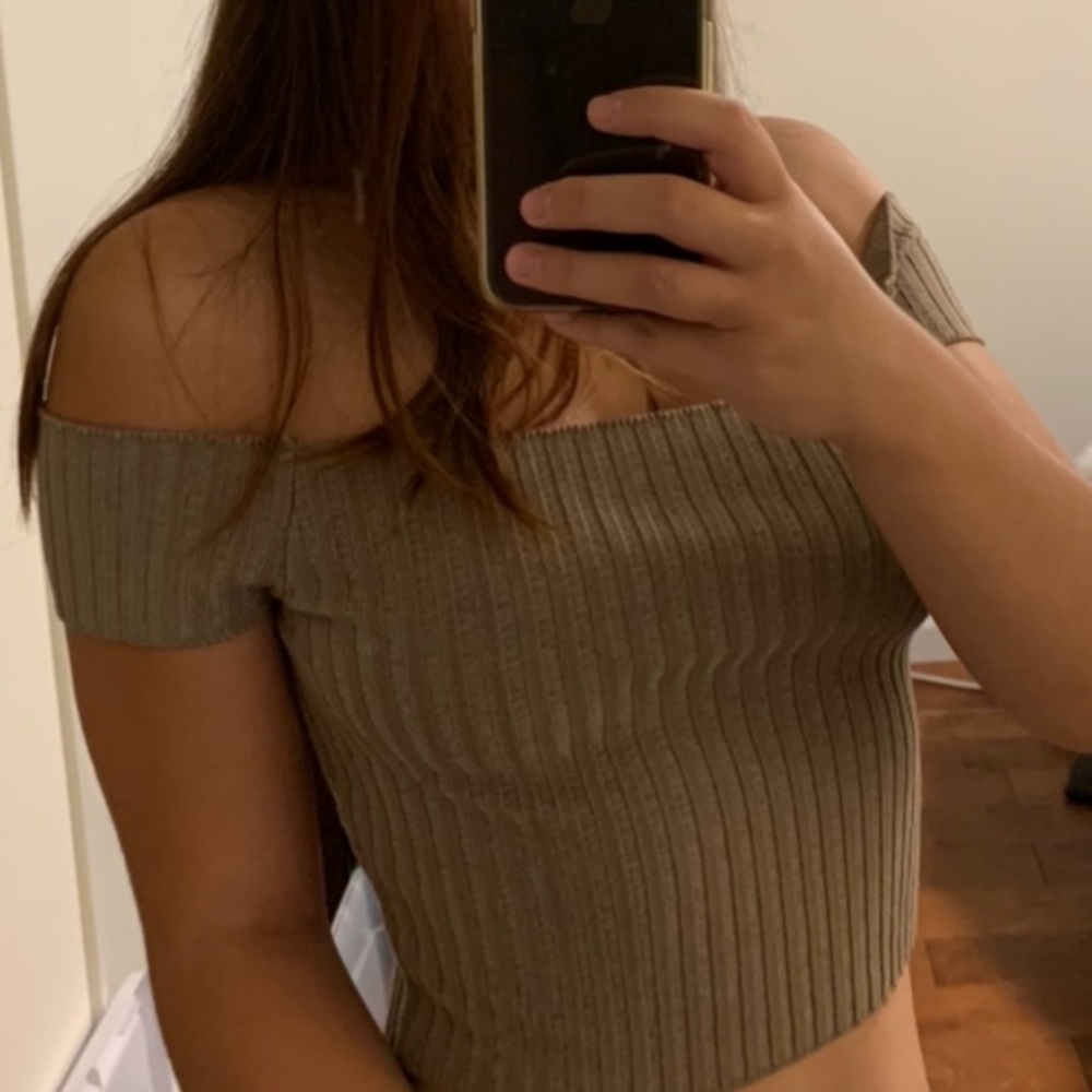 Off the shoulder crop top